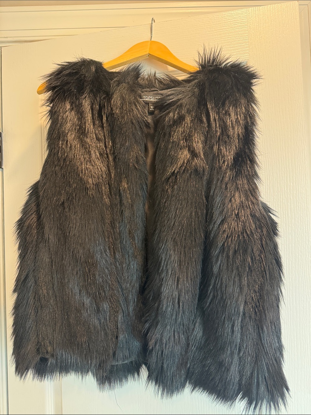 NWOT TopShop faux fur vest
